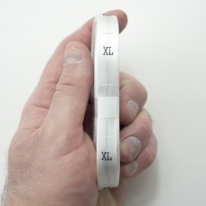 HAND® A Roll of Fold Silk Size Tabs - White, 500pcs (Size XL)