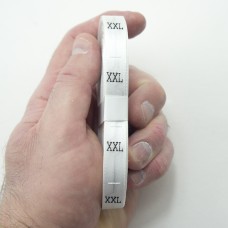 HAND® A Roll of Fold Silk Size Tabs - White, 500pcs (Size XXL)