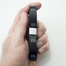 HAND® A Roll of Fold Silk Size Tabs - Black, 500pcs (Size XXL)