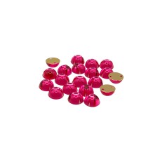 20pcs W-23 8mm Hot Pink 2-Hole Sew-On Acrylic Round Rhinestones