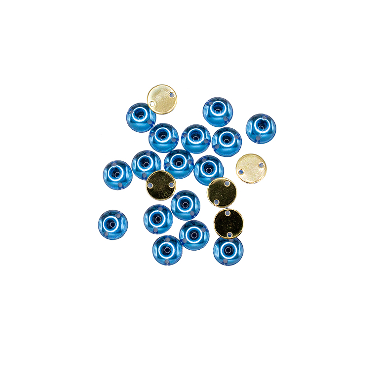 20pcs W-15 8mm Sky Blue 2-Hole Sew-On Acrylic Round Rhinestones 20pcs W-15 8mm Sky Blue 2-Hole Sew-On Acrylic Round Rhinestones