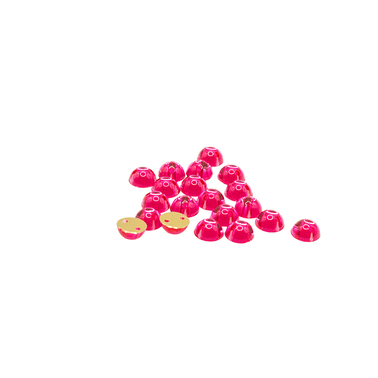 20pcs W-23 6mm Hot Pink 2-Hole Sew-On Acrylic Round Rhinestones 20pcs W-23 6mm Hot Pink 2-Hole Sew-On Acrylic Round Rhinestones