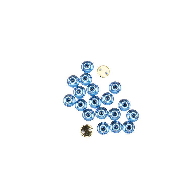 20pcs W-15 6mm Sky Blue 2-Hole Sew-On Acrylic Round Rhinestones 20pcs W-15 6mm Sky Blue 2-Hole Sew-On Acrylic Round Rhinestones