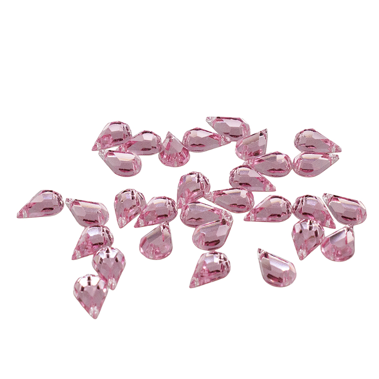 30pcs W-1 6x10mm Clear White 2-Hole Sew-On Acrylic Teardrop Rhinestones 30pcs W-1 6x10mm Clear White 2-Hole Sew-On Acrylic Teardrop Rhinestones