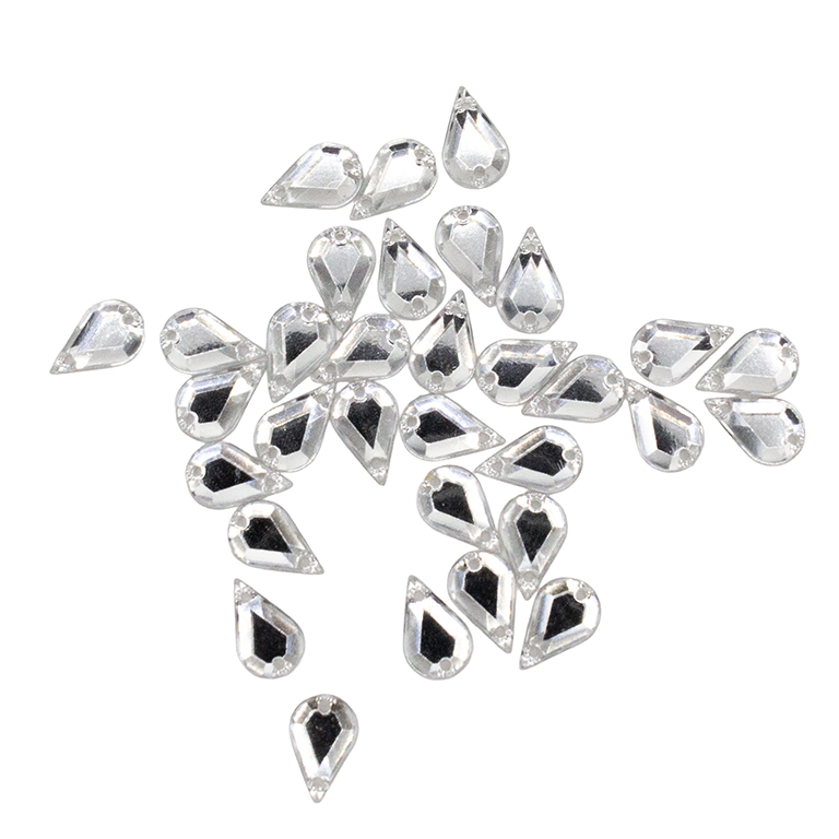 30pcs W-21 6x10mm Pink 2-Hole Sew-On Acrylic Teardrop Rhinestones 30pcs W-21 6x10mm Pink 2-Hole Sew-On Acrylic Teardrop Rhinestones