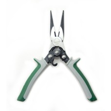 HAND® 8" W107K CR-V Steel Professional Needle Nose Multi-Use Pliers with Wire Cutters, Used for Cutting Clamping Pinching Bending & Metal Boning Cutting