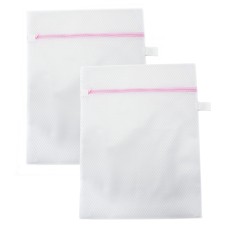 HAND® 2 Pcs Commercial Dense Net Washing Laundry Bags with Blank Labels - 40 x 50 cm