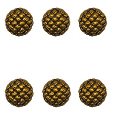 No.36HM 6 Pcs Vintage Gold Grid Knot Metal Buttons, 23mm Vintage Style Sewing Buttons for Coats, Blazers, Jackets, DIY Crafts, Clothing Accessories