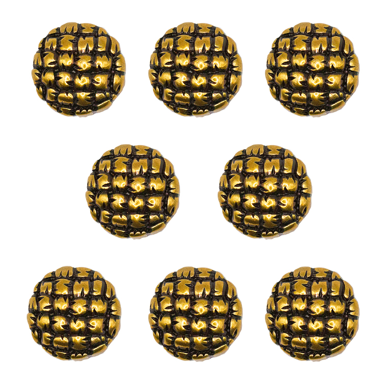 No.28HM 8 Pcs Vintage Gold Grid Knot Metal Buttons, 18mm Vintage Style Sewing Buttons for Coats, Blazers, Jackets, DIY Crafts, Clothing Accessories No.28HM 8 Pcs Vintage Gold Grid Knot Metal Buttons, 18mm Vintage Style Sewing Buttons for Coats, Blazers, Jackets, DIY Crafts, Clothing Accessories