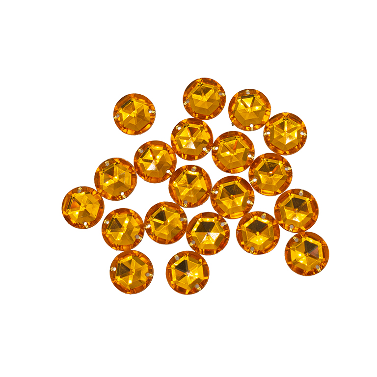 20pcs W-6 Round Acrylic Flat Back Rhinestones with 2 Holes, 12mm Sewing Acrylic Beads – Flatback Gems for DIY Crafts, Sewing, Embellishments & Decoration - Amber Gold 20pcs W-6 Round Acrylic Flat Back Rhinestones with 2 Holes, 12mm Sewing Acrylic Beads – Flatback Gems for DIY Crafts, Sewing, Embellishments & Decoration - Amber Gold