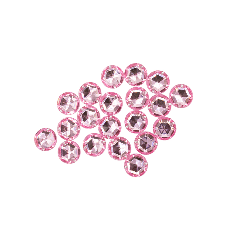20pcs W-21 Round Acrylic Flat Back Rhinestones with 2 Holes, 12mm Sewing Acrylic Beads – Flatback Gems for DIY Crafts, Sewing, Embellishments & Decoration - Pink 20pcs W-21 Round Acrylic Flat Back Rhinestones with 2 Holes, 12mm Sewing Acrylic Beads – Flatback Gems for DIY Crafts, Sewing, Embellishments & Decoration - Pink