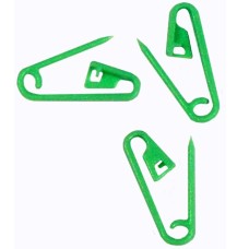 HAND ® Green Plastic Safety Pins for Garment Label Hang Tags Fasteners Assorted Colours - Pack of 1000