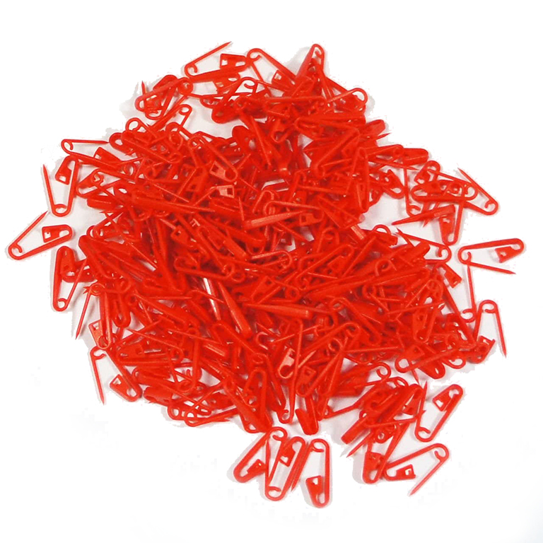 HAND ® Red Plastic Safety Pins for Garment Label Hang Tags Fasteners Assorted Colours - Pack of 1000 HAND ® Red Plastic Safety Pins for Garment Label Hang Tags Fasteners Assorted Colours - Pack of 1000