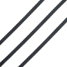 HAND® HY-1508-010 Black & Gold Ribbon Trim for Dress, Garment, Hat & Soft Furnishing Embellishment - 5 Metres x 10 mm